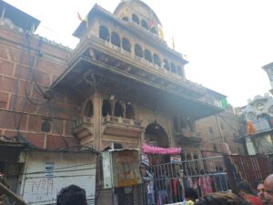 Side view of banke bihari temple