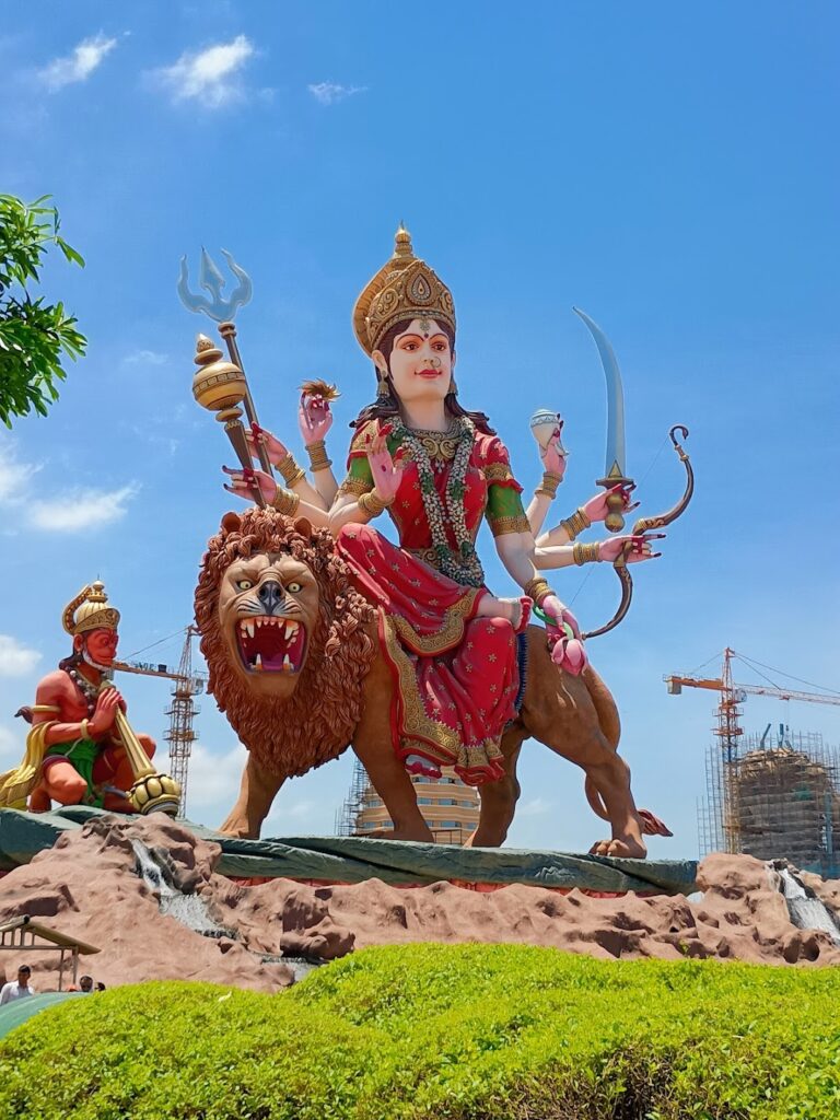 statue of maa Vaishno devi Dham Vrindavan