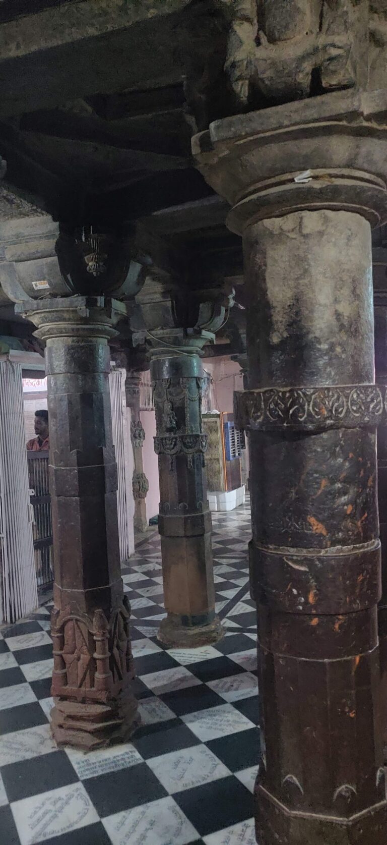 pillars in chaurasi khamba